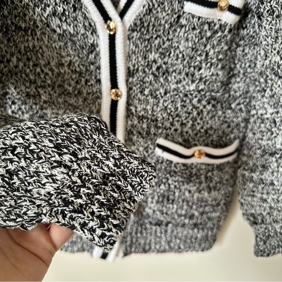 Anthropologie Maeve Tweed Boyfriend V Neck Cardigan Size M - Picture 5 of 10